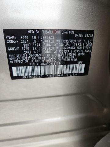 2020 SUBARU ASCENT LIM 4S4WMAPD9L3411781