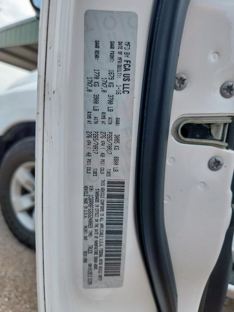 2016 RAM 1500 ST 1C6RR6FG3GS240069