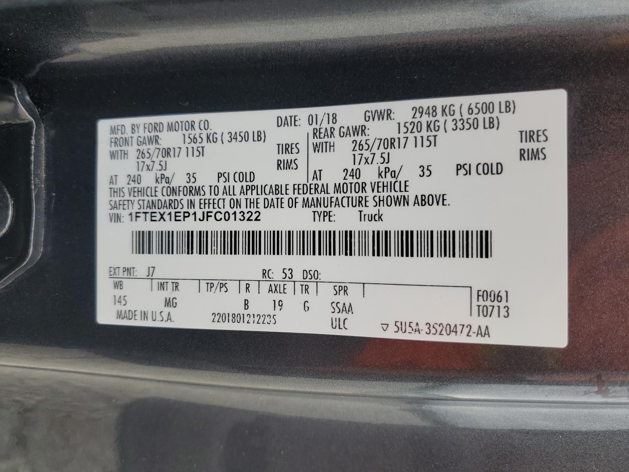 FORD F-150 SUPER CAB