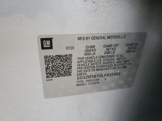 2020 CHEVROLET MALIBU LS 1G1ZB5ST0LF015551