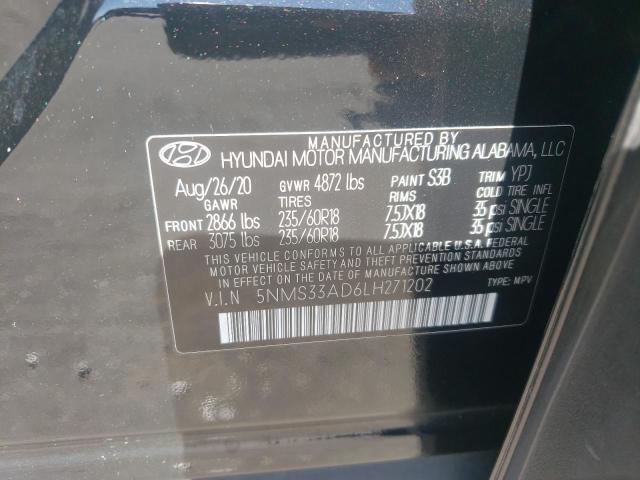 2020 HYUNDAI SANTA FE S 5NMS33AD6LH271202
