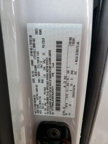 2025 FORD F150 TREMO 1FTFW4L83SFA47671