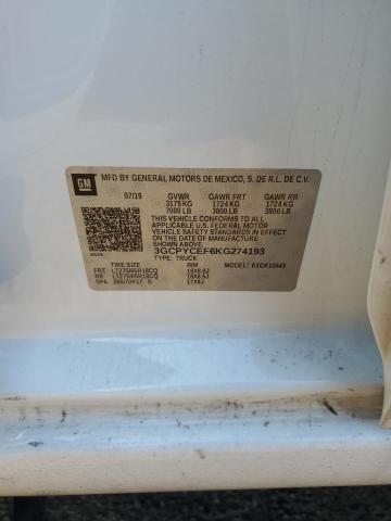 2019 CHEVROLET SILVERADO K1500 TRAIL BOSS CUSTOM 3GCPYCEF6KG274193