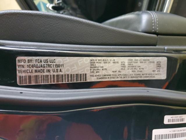 2024 DODGE DURANGO SX 1C4RDJAG7RC115011