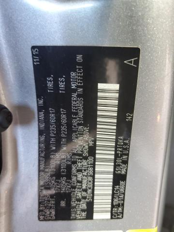 2015 TOYOTA SIENNA XLE 5TDYK3DC8FS681100