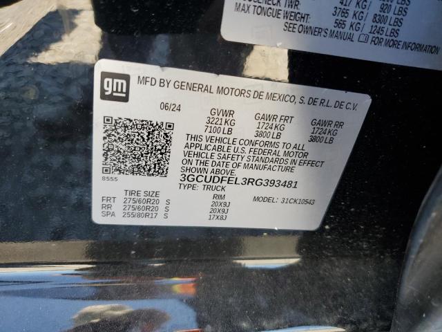 2024 CHEVROLET SILVERADO K1500 LT TRAIL BOSS 3GCUDFEL3RG393481