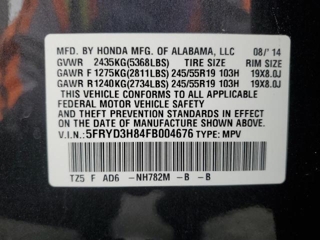 2015 ACURA MDX ADVANC 5FRYD3H84FB004676