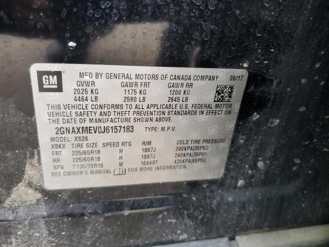 2018 CHEVROLET EQUINOX PR - 2GNAXMEV0J6157183