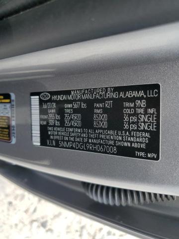 2024 HYUNDAI SANTA FE L 5NMP4DGL9RH067008