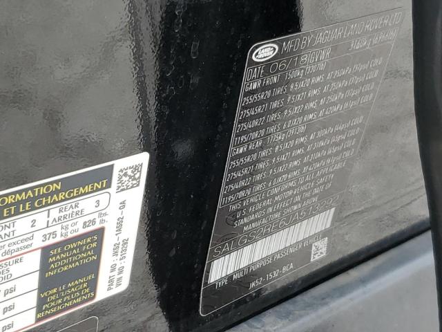 2018 LAND ROVER RANGE ROVE - SALGS2RE6JA513292