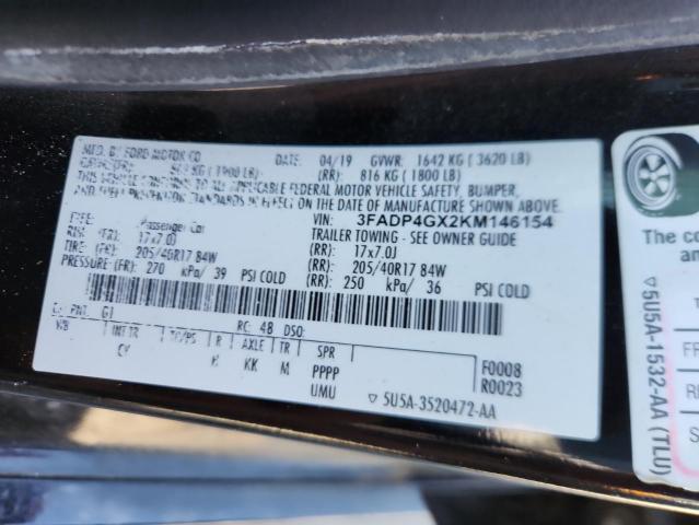 2019 FORD FIESTA ST 3FADP4GX2KM146154