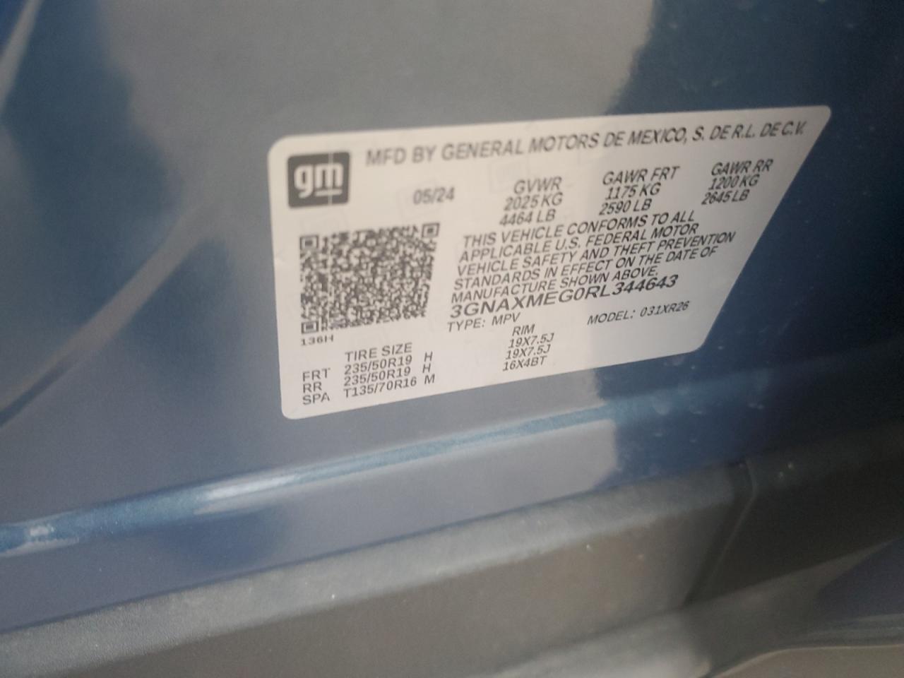 CHEVROLET EQUINOX RS