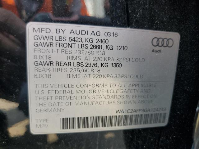 2016 AUDI Q5 PREMIUM WA1C2AFP9GA124249