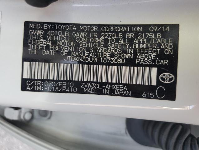 2015 TOYOTA PRIUS JTDKN3DU9F1873080