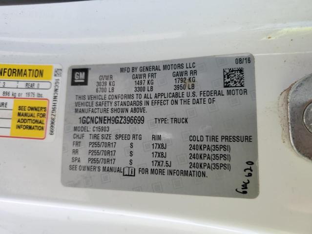 2016 CHEVROLET SILVERADO C1500 - 1GCNCNEH9GZ396699