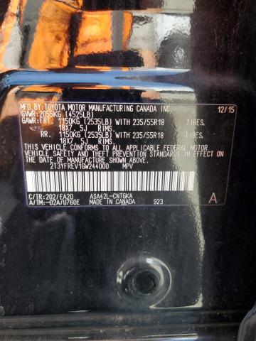 2016 TOYOTA RAV4 LIMIT - 2T3YFREV1GW244000