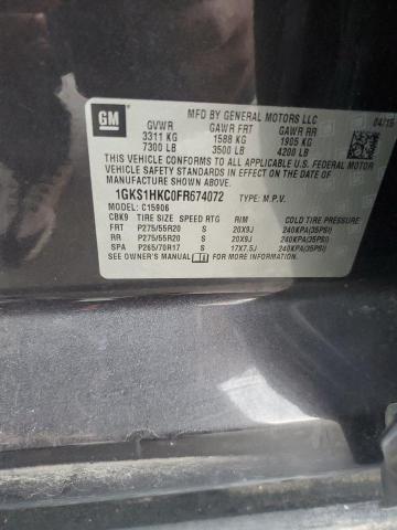 2015 GMC YUKON XL C 1GKS1HKC0FR674072