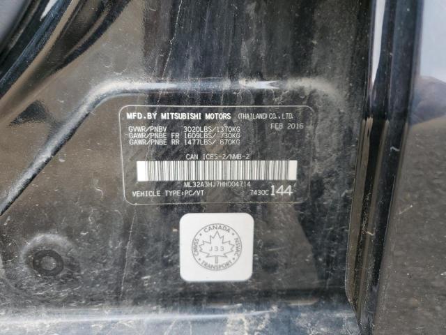 2017 MITSUBISHI MIRAGE ES ML32A3HJ7HH004714