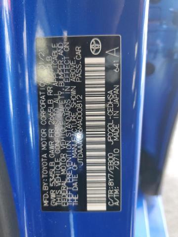 2021 TOYOTA MIRAI XLE JTDAAAAA6MA000812