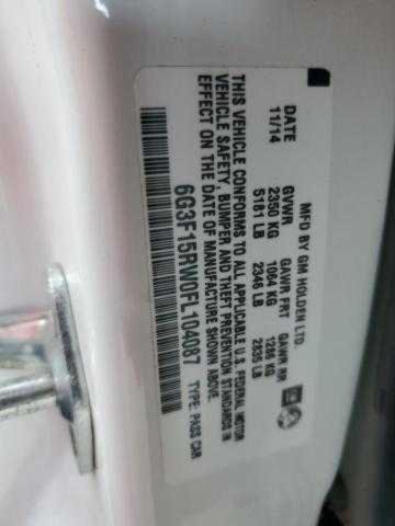 2015 CHEVROLET SS 6G3F15RW0FL104087