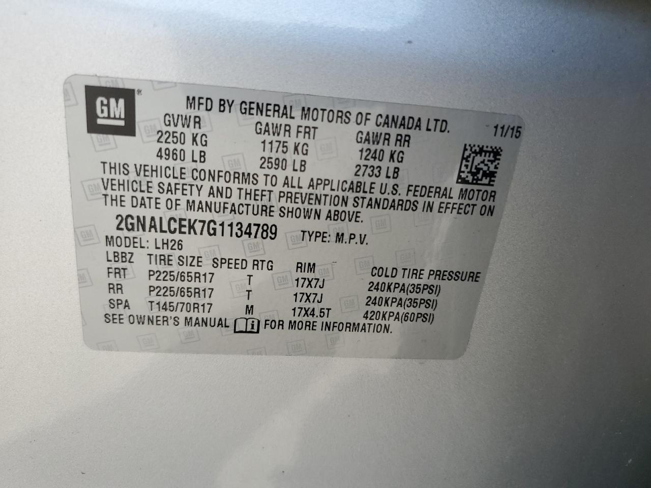 CHEVROLET EQUINOX LT