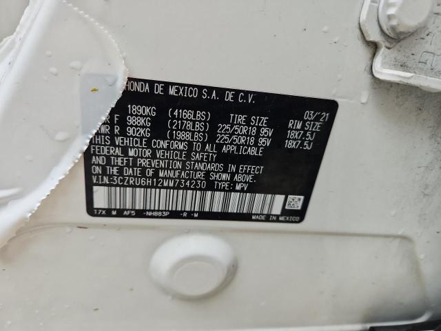 2021 HONDA HR-V SPORT 3CZRU6H12MM734230