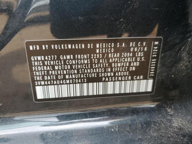 2016 VOLKSWAGEN GTI S/SE 3VW447AU4GM070413