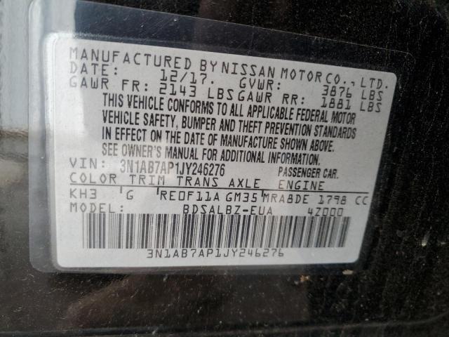 2018 NISSAN SENTRA S 3N1AB7AP1JY246276