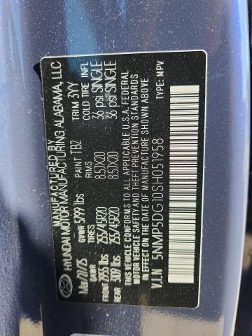 2025 HYUNDAI SANTA FE C 5NMP5DG10SH051958