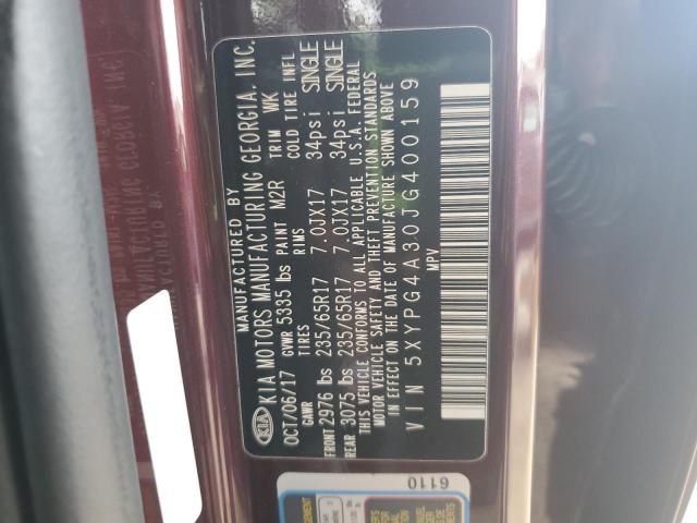 2018 KIA SORENTO LX 5XYPG4A30JG400159