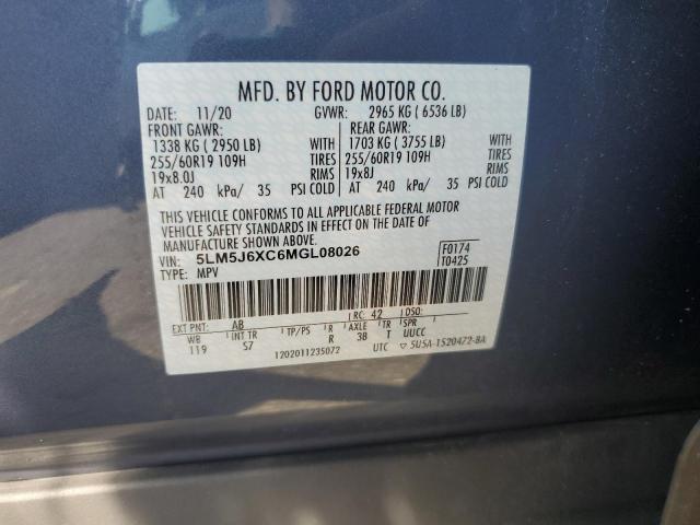 2021 LINCOLN AVIATOR 5LM5J6XC6MGL08026