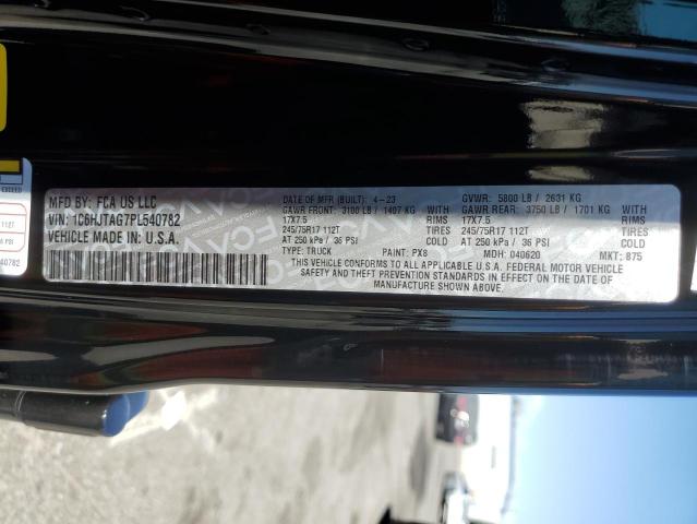 2023 JEEP GLADIATOR SPORT 1C6HJTAG7PL540782