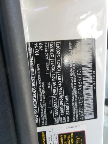 2015 MERCEDES-BENZ GL 550 4MA 4JGDF7DE1FA489683