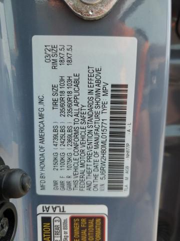 2021 HONDA CR-V EXL - 5J6RW2H80ML015771