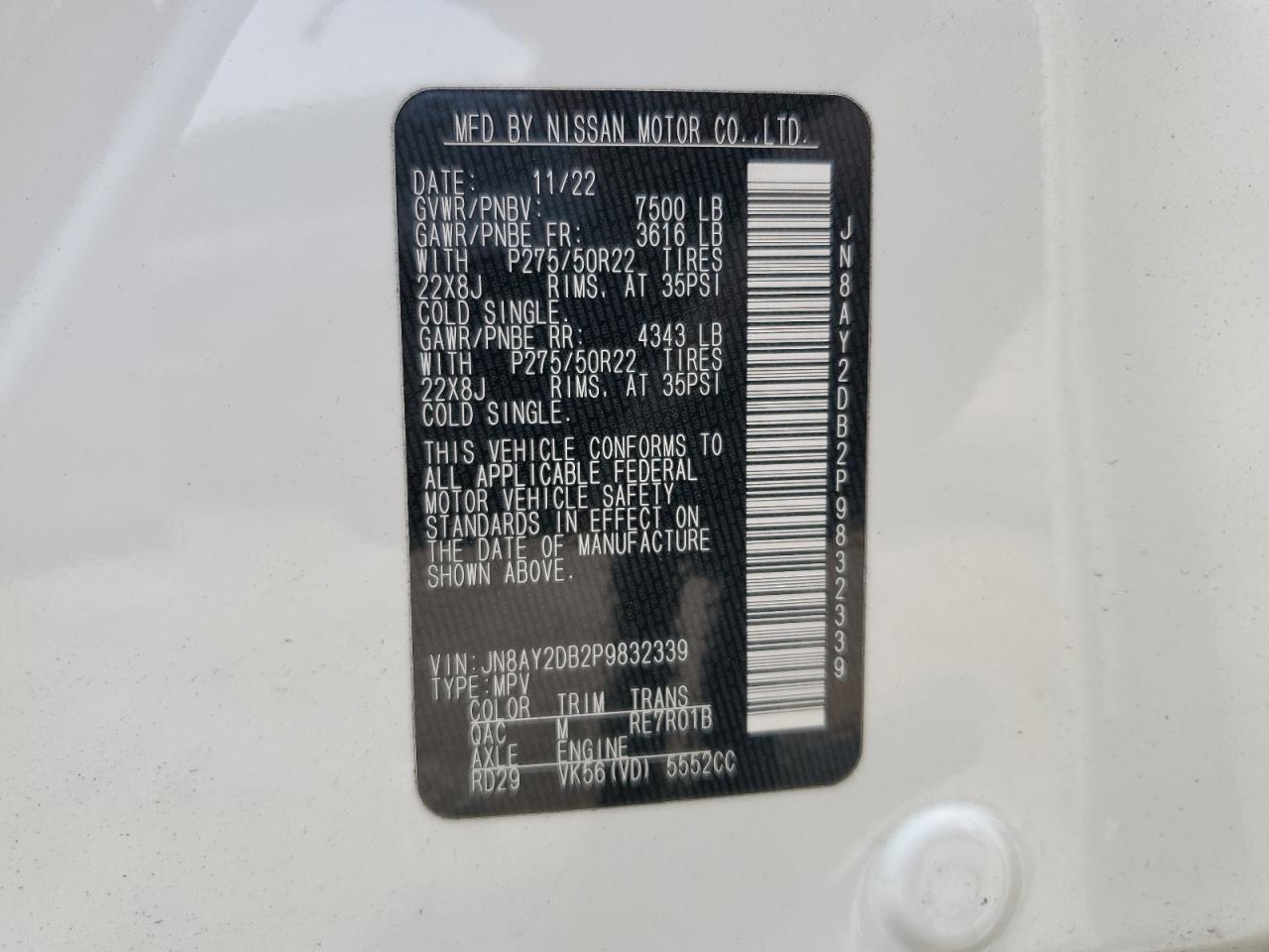 NISSAN ARMADA PLATINUM