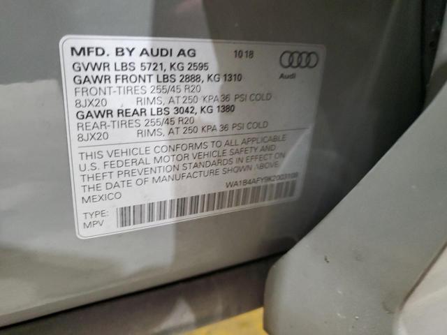 2019 AUDI SQ5 PREMIU WA1B4AFY9K2003108