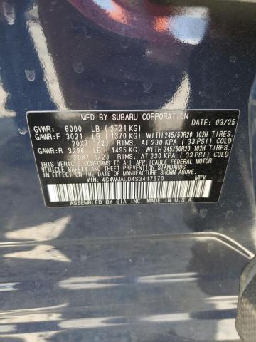 2025 SUBARU ASCENT TOU 4S4WMAUD4S3417670