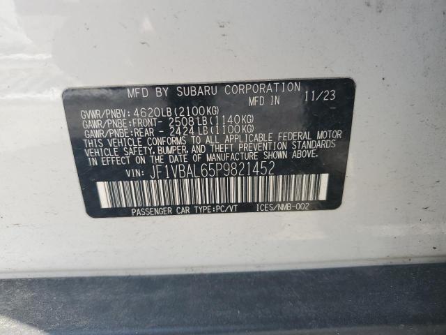 2023 SUBARU WRX LIMITE JF1VBAL65P9821452