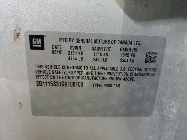 2016 CHEVROLET IMPALA LT #3232187610