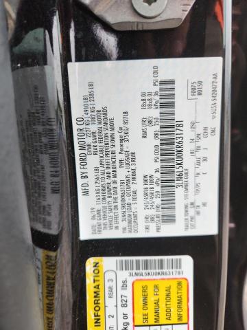 2019 LINCOLN MKZ 3LN6L5KU0KR631781