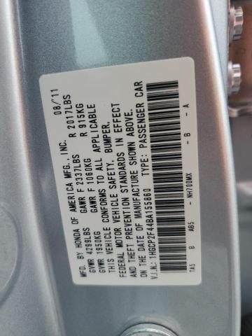 2011 HONDA ACCORD LXP - 1HGCP2F44BA155860