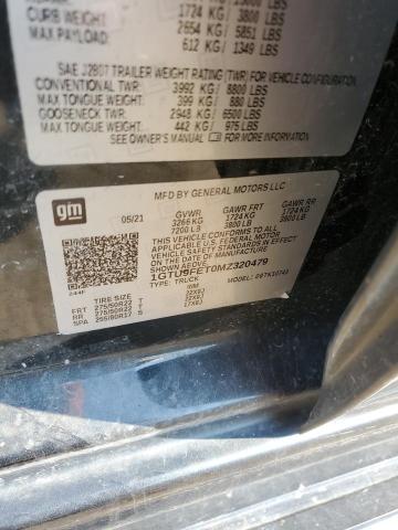 2021 GMC SIERRA K15 1GTU9FET0MZ320479