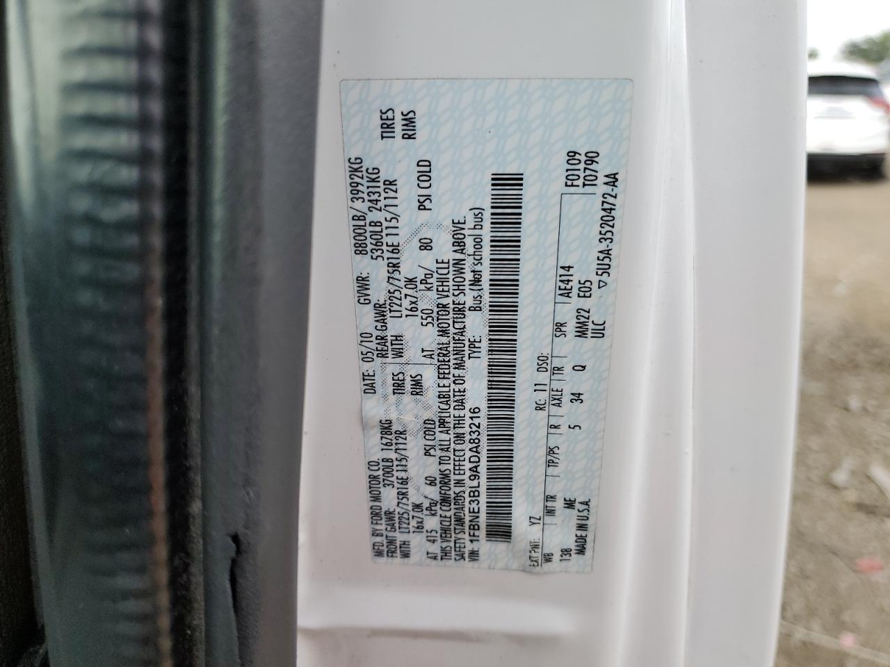 FORD ECONOLINE E350 SUPER DUTY WAGON