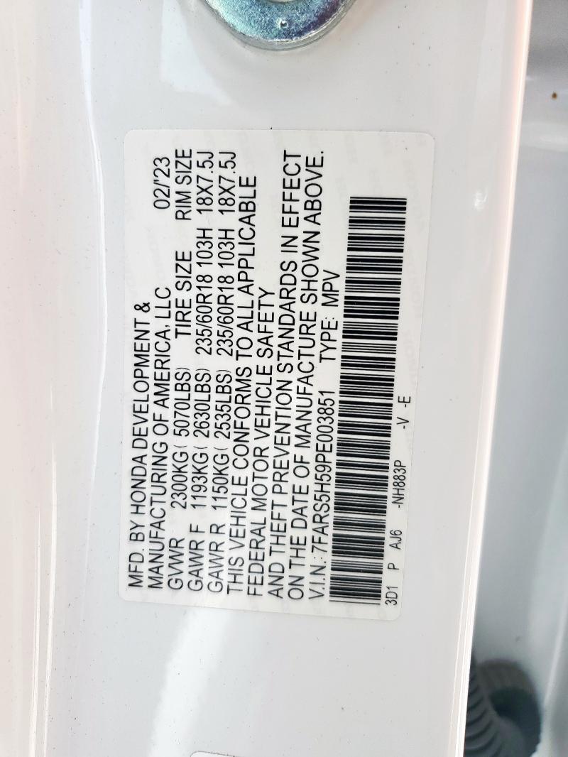 2023 HONDA CR-V SPORT 7FARS5H59PE003851