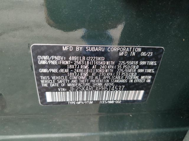 2023 SUBARU FORESTER T JF2SKARCXPH514537