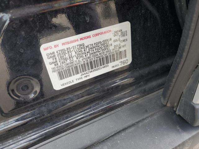 2016 MITSUBISHI OUTLANDER JA4AZ3A35GZ014853