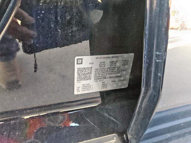 2019 CHEVROLET TAHOE C150 1GNSCBKCXKR135642