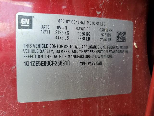 2012 CHEVROLET MALIBU LTZ - 1G1ZE5E09CF238910