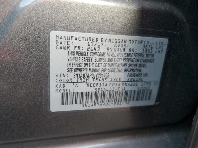 2018 NISSAN SENTRA S - 3N1AB7AP0JY231798