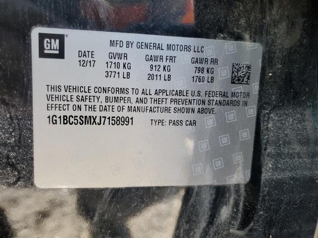 2018 CHEVROLET CRUZE LS - 1G1BC5SMXJ7158991